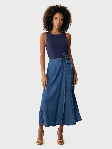 Спідниці MEXX ліоцелл синій