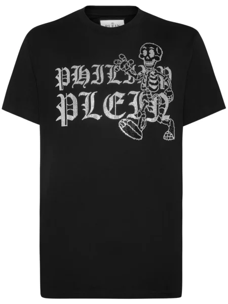 Тениска Philipp Plein черно