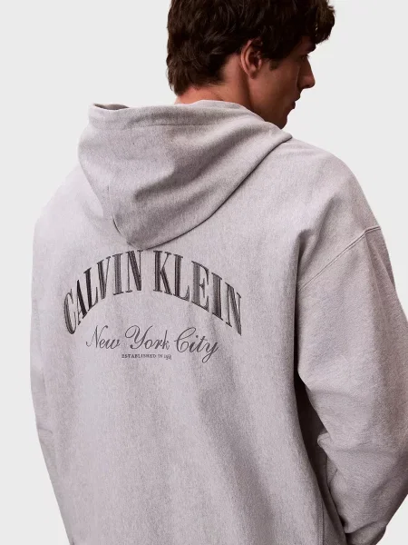 Худи Calvin Klein Jeans серое