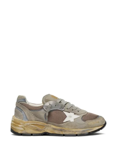 Sneakerși Golden Goose cu șireturi din dantelă gri