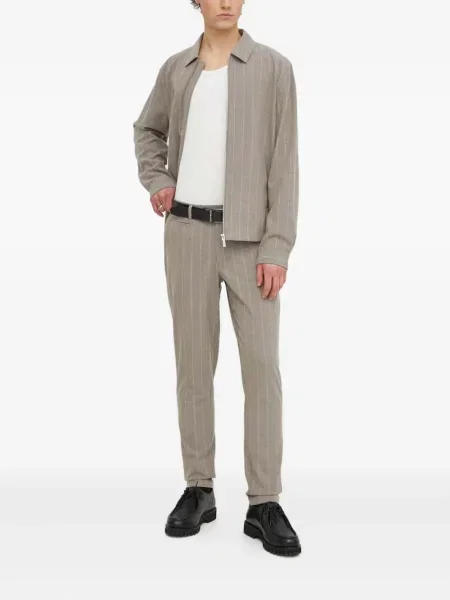 Pantaloni Les Deux cu dungi gri