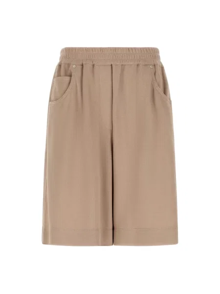 Szorty Brunello Cucinelli brązowe