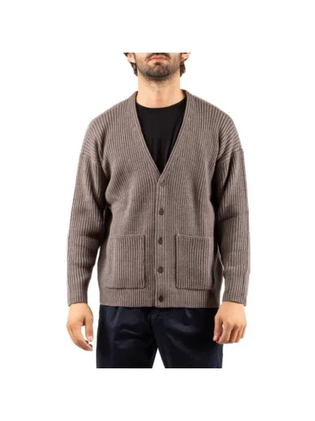 Sweter Emporio Armani brązowy