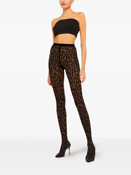 Dresuri Wolford cu imagine cu model leopard negru