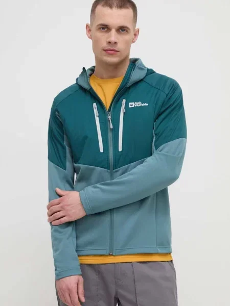 Športová bunda Jack Wolfskin Alpgrat PRO zelená