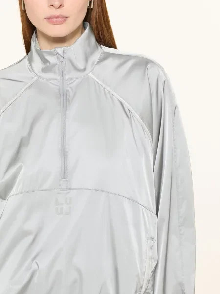 Lululemon Tréninková Bunda Stretch-Satin Flocked světle šedá
