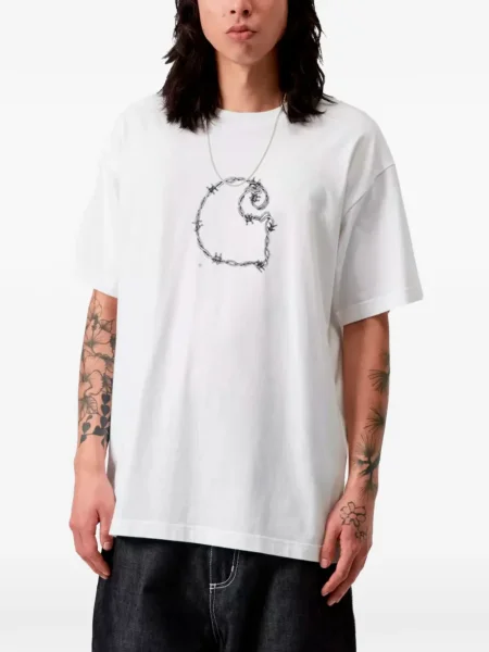 Tricou Carhartt Wip cu imagine alb