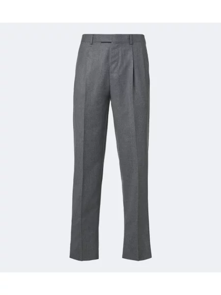 Pantaloni Zegna de lână gri