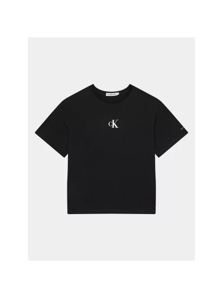 Calvin Klein Jeans T-Shirt Boxy Fit μαύρο