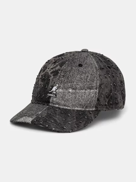 Шапка с козирка Kangol MASHUP BASEBALL с десен сиво