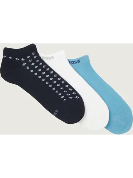 BOSS BLACK Șosete/tălpici 3 pack 3P AS Minipattern CC negru