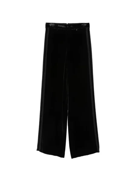 Pantaloni Ann Demeulemeester de catifea negru