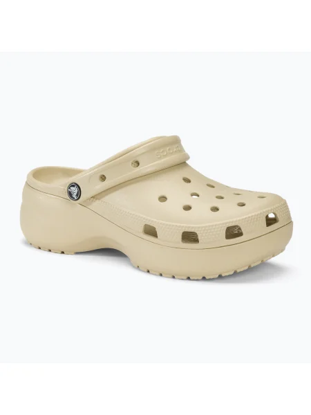 Papuci pentru femei Crocs Classic Platform Clog bone