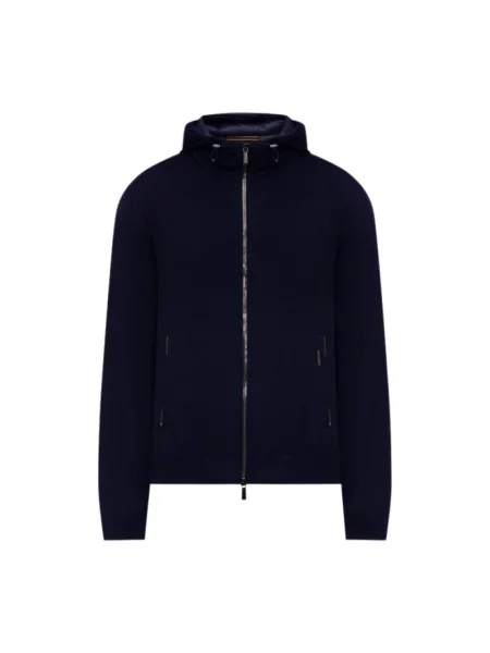 Bluza rozpinana Moorer niebieska