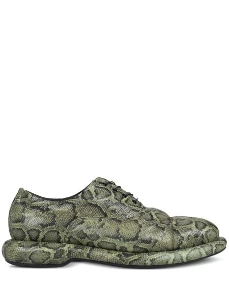 Oxford Clarks din țesătură twill verde