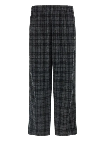 Kostkované kalhoty Willy Chavarria šedé