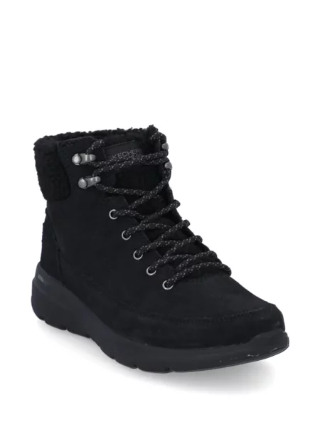 Боти Skechers с връзки с дантела черно
