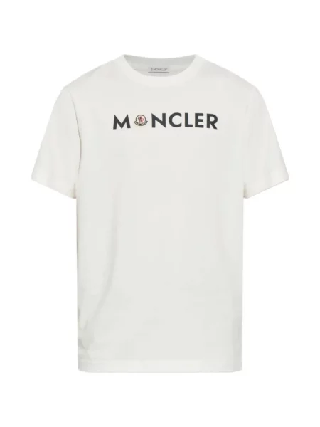 Tricou Moncler cu autograf alb