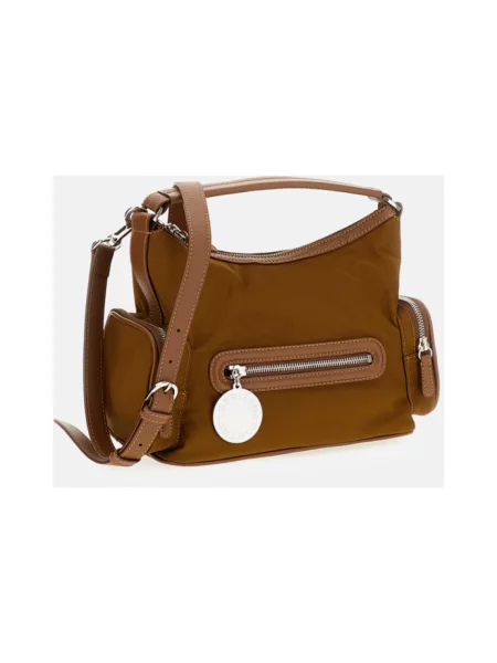 Torebka crossbody Stella Mccartney z logo brązowa