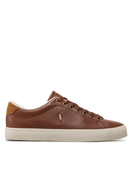 Sneakersy Polo Ralph Lauren brązowe