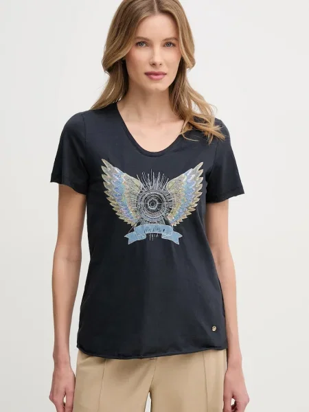 Тениска Mos Mosh тъмносиньо