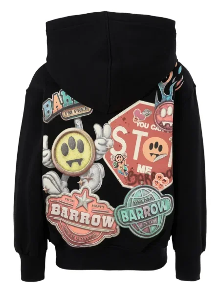 Bluza z kapturem dziecięca Barrow czarna