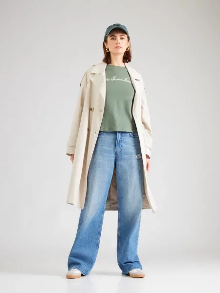 Pepe Jeans Tričko zelená biela