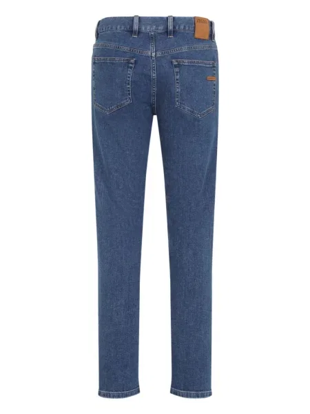 Blugi Zegna cu 5 buzunare albastru
