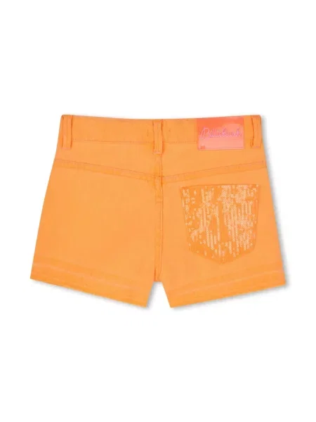 Szorty jeansowe dziecięce Billieblush pomarańczowe
