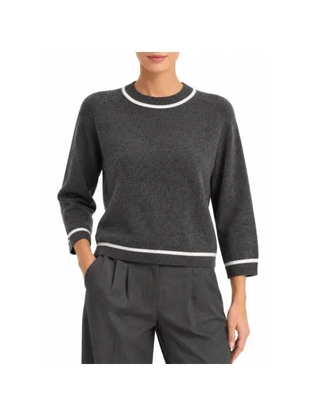 Sweter Marella wełniany szary