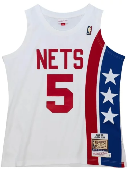 Cămașă Mitchell & Ness din jerseu alb