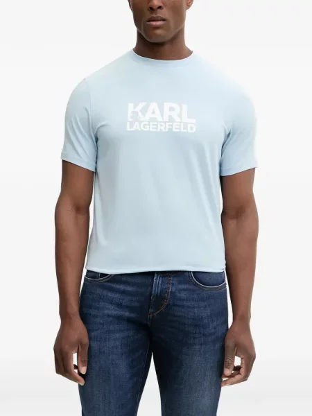Póló Karl Lagerfeld nyomtatás kék