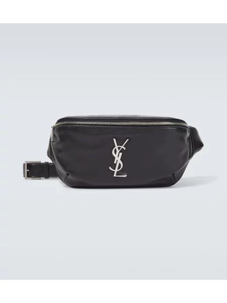 Curea Saint Laurent din piele negru