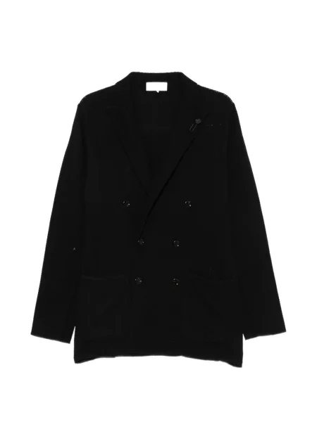 Sacou Lardini tricotate cu două rânduri de nasturi negru
