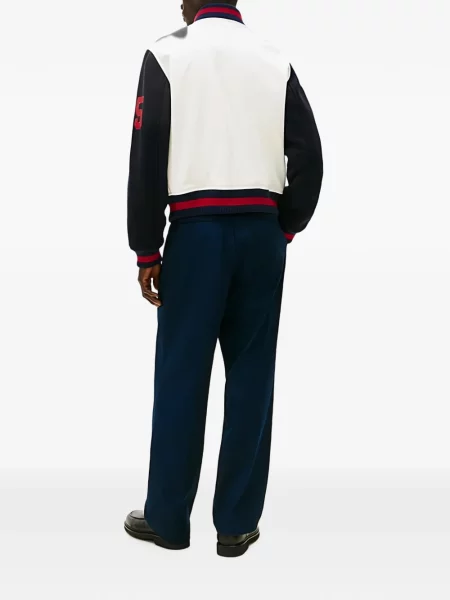 Geanta de piele Tommy Hilfiger cu aplicații alb