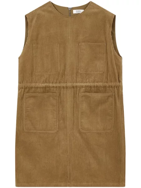 Rochie Studio Tomboy de catifea cord maro