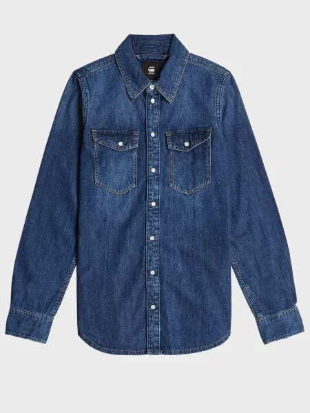 Рубашка G-star Raw синяя