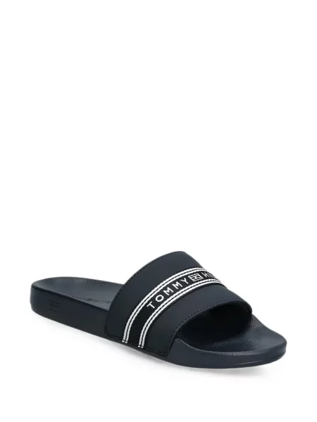 Papuci Tommy Hilfiger cu autograf albastru