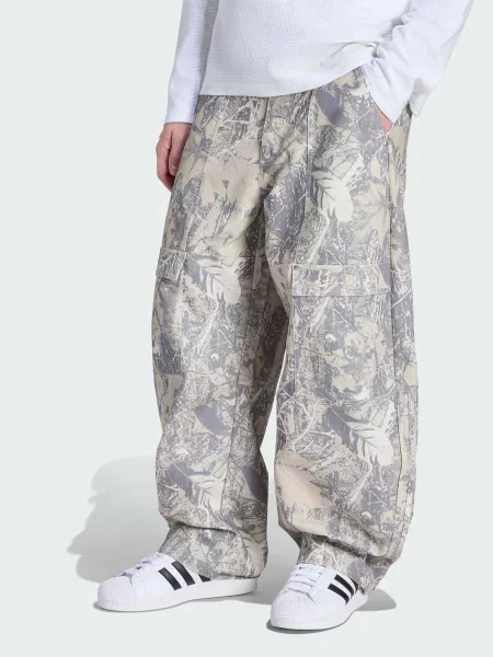 Брюки карго Adidas бежевые