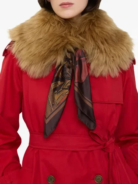 Galléros báránybőr sál Burberry barna