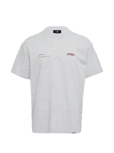 Tricou Represent cu decolteu rotund gri