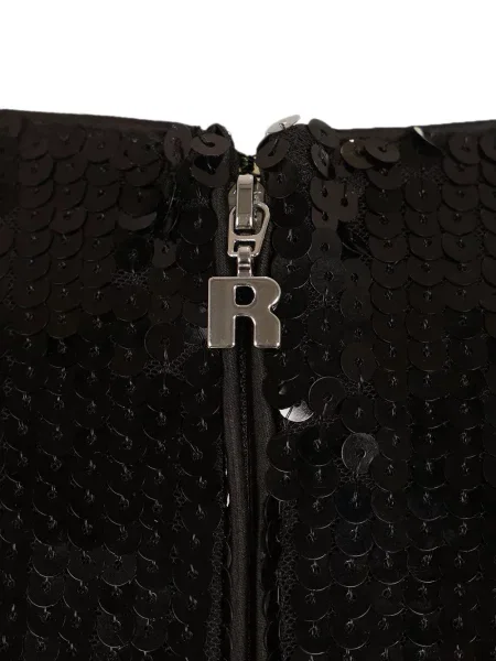 Rochie mini Rotate Birger Christensen cu paiete negru