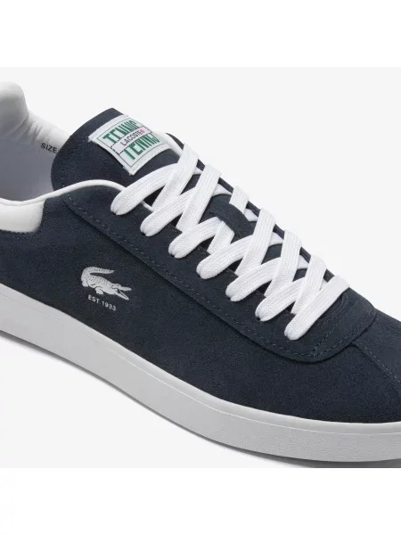 Lacoste Skórzane Sneakersy Baseshot granatowe