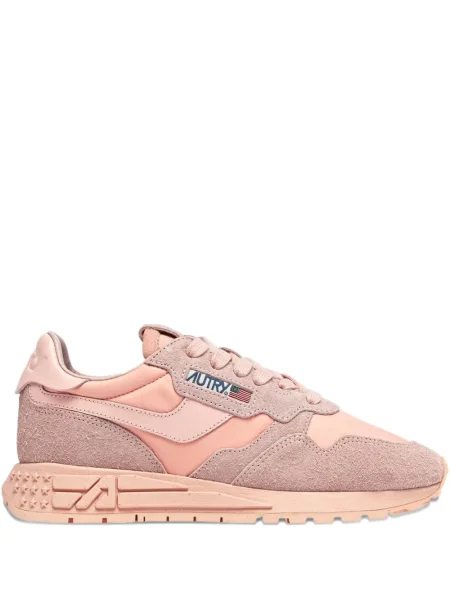 Sneakerși Autry din piele de căprioară roz