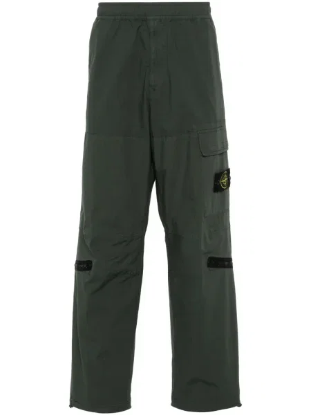 Pantaloni cargo Stone Island cu strasuri verde