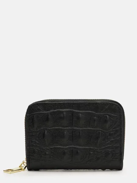 Кожаный кошелек Borsa Leather черный