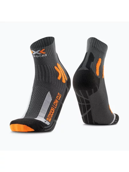 Шкарпетки X-Socks Trek Outdoor Low Cut anthracite/orange помаранчеві
