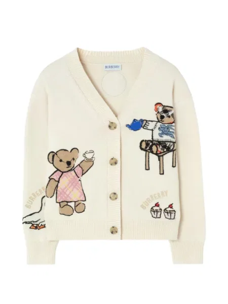Kardigan dziecięcy Burberry biały