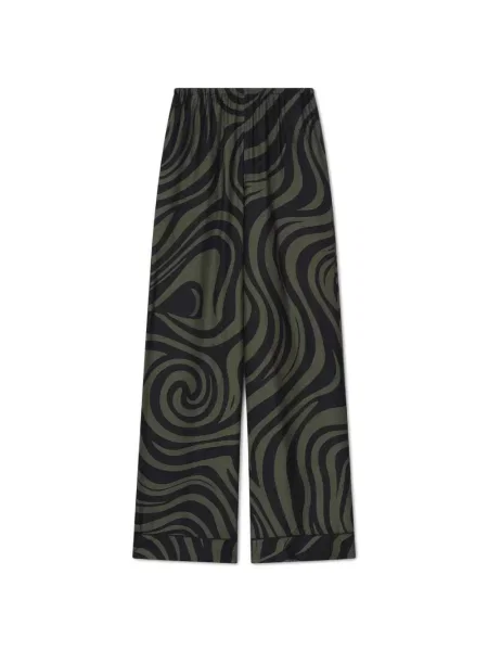 Pantaloni Nanushka cu imagine negru