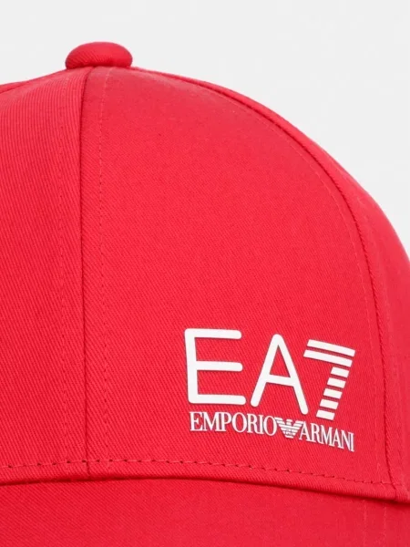 Emporio Armani kapa s šiltom rdeča